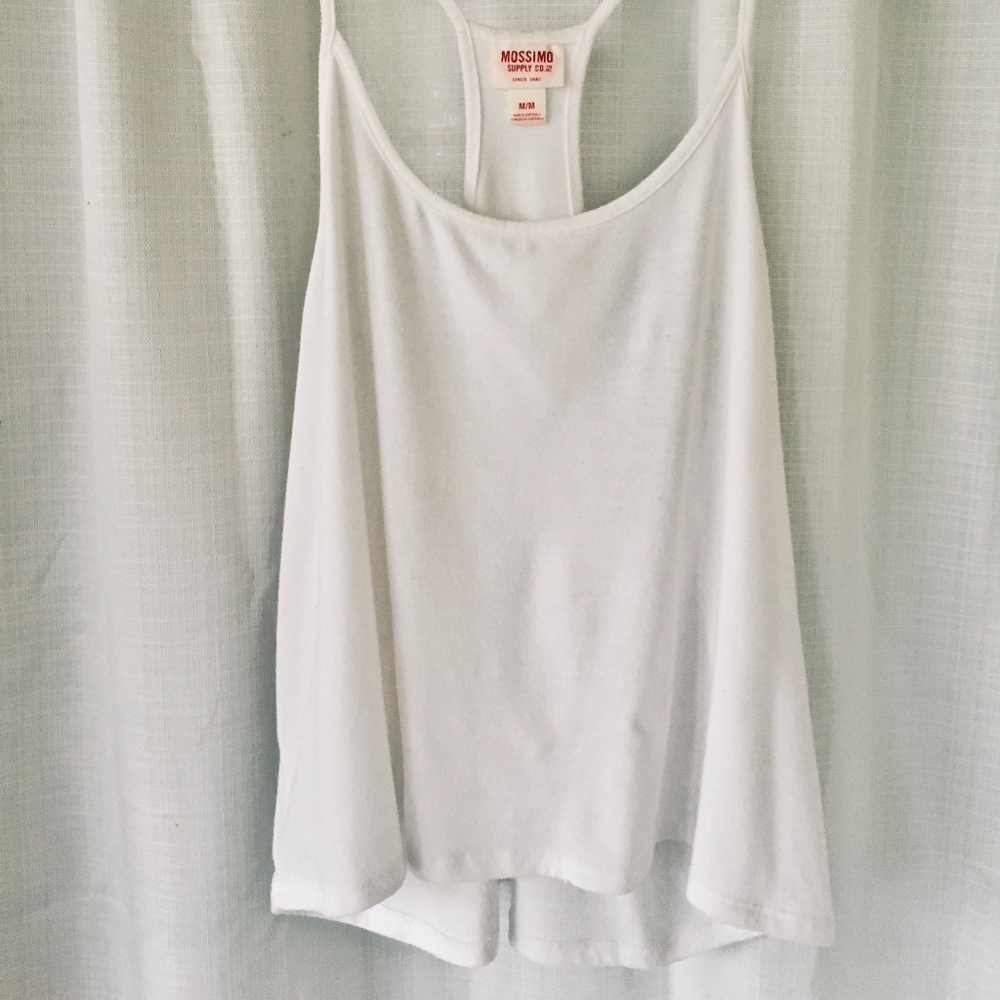 Mossimo White Cotton Crop Top.